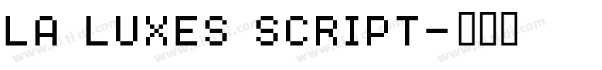 La Luxes Script字体转换
